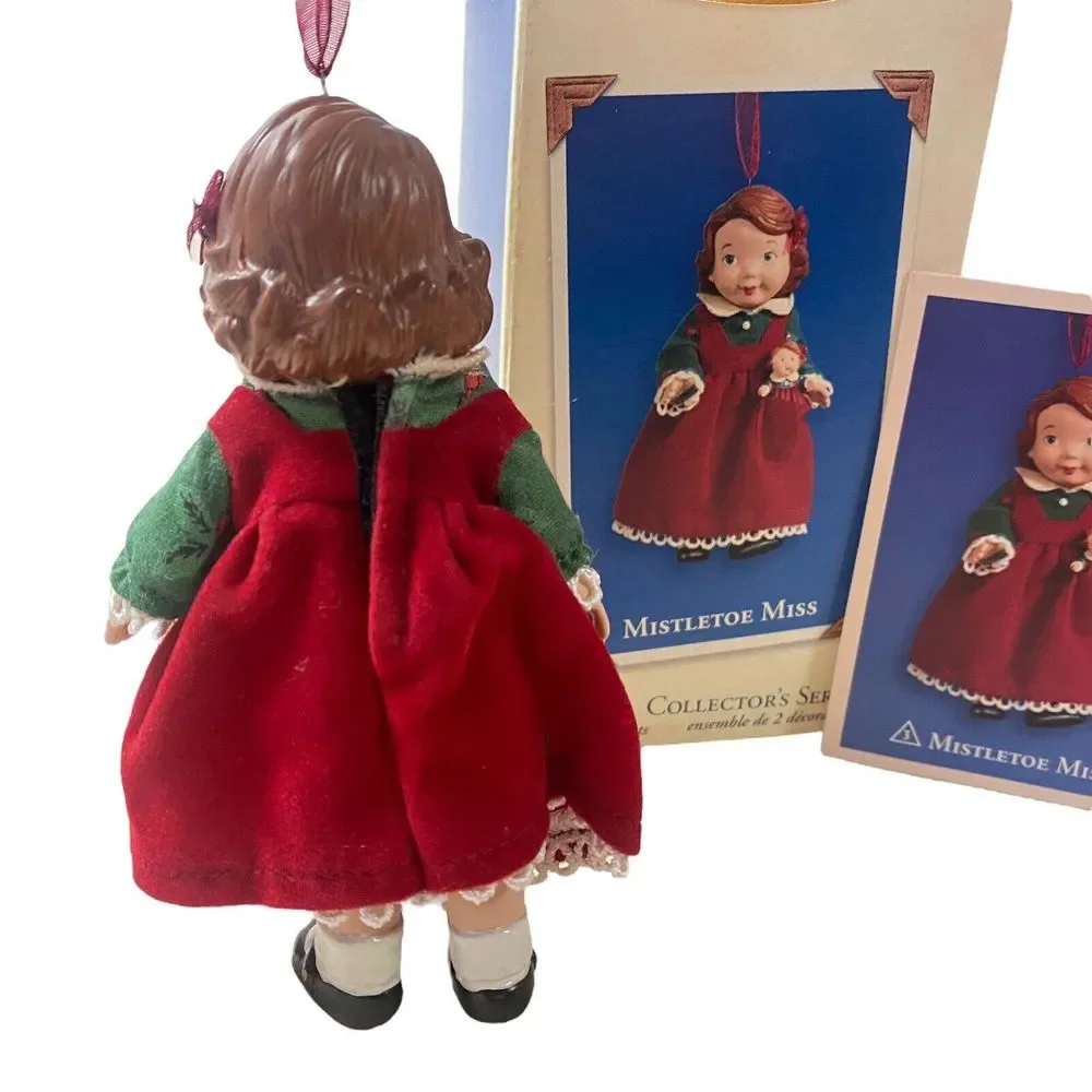 Hallmark Keepsake Ornament Mistletoe‎ Miss Collector's Series 2003 Red Dress